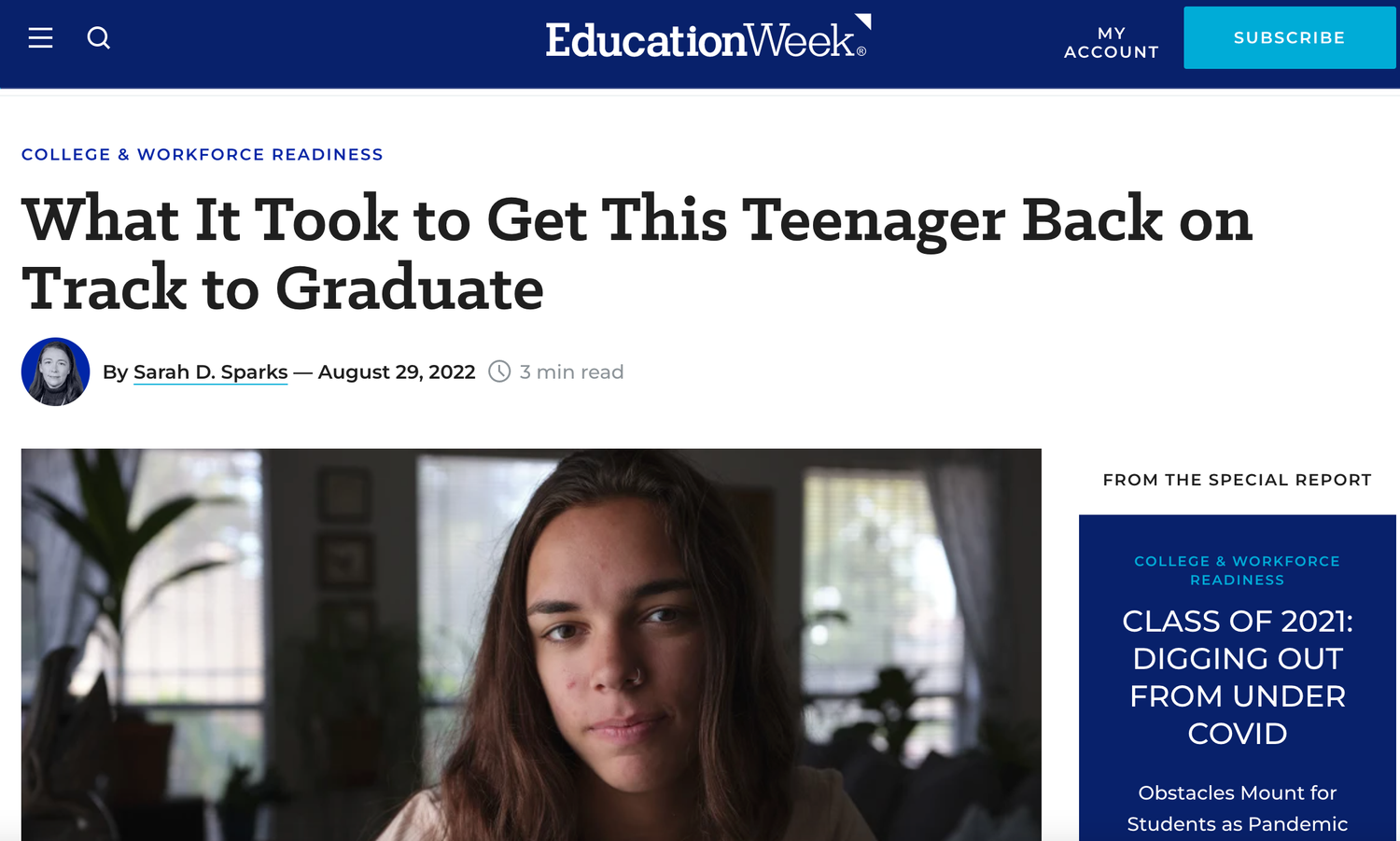 What It Took to Get This Teenager Back on Track to Graduate