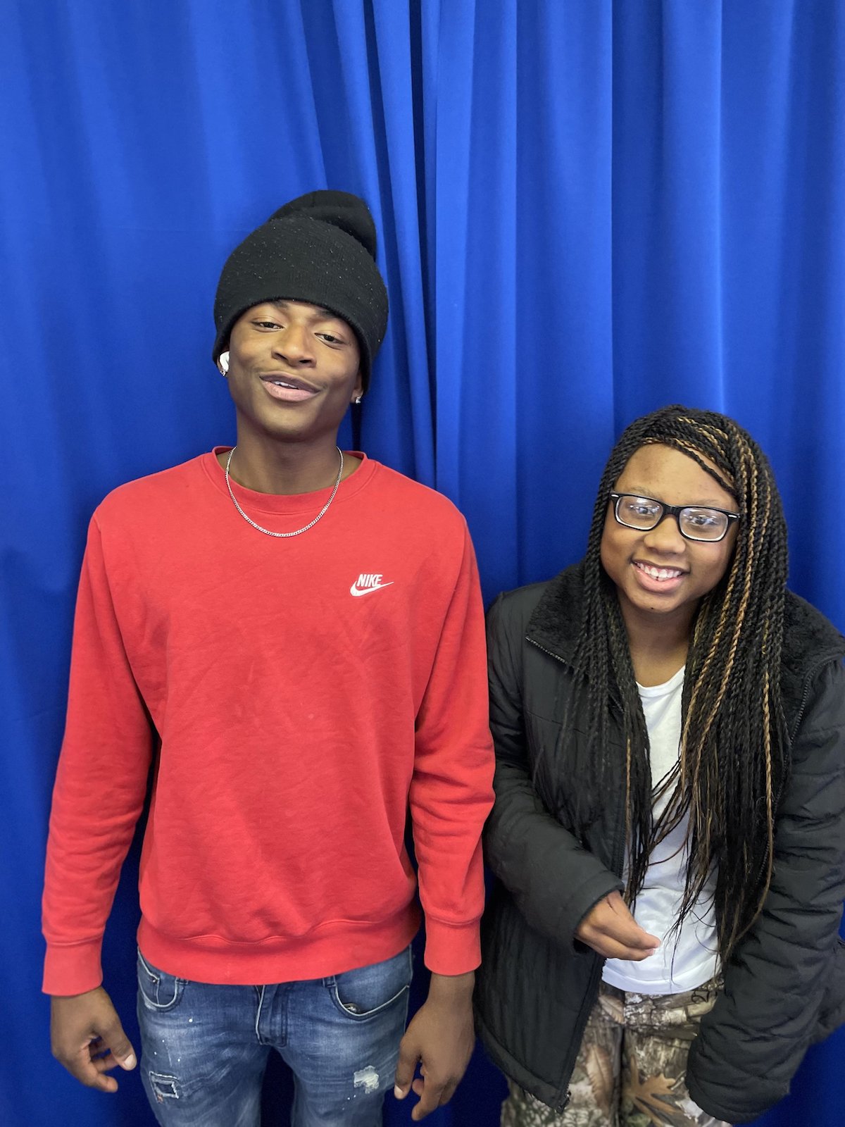 Ja’Vion Bars (left) and Chylazia Johnson said they want to write positive chapters in American Black history. Chylazia wants to help children as a social worker. Ja’Vion says, “I want to do better for myself and my family.” 